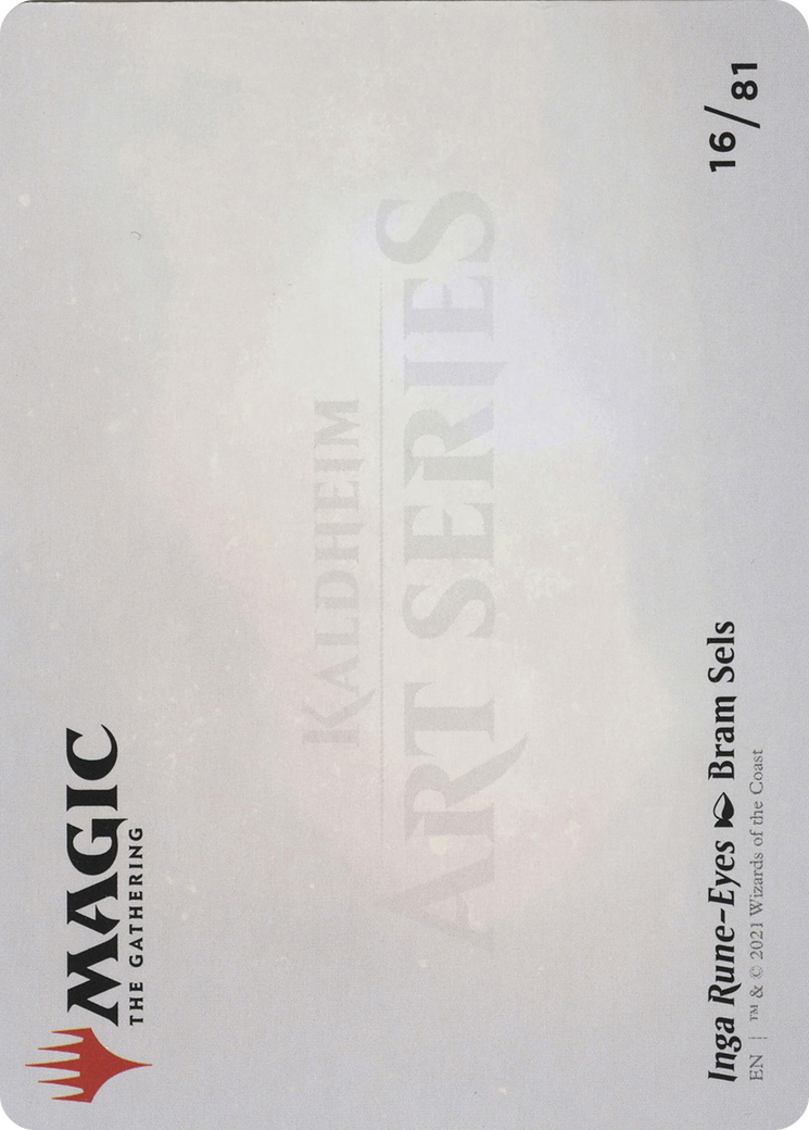 Inga Rune-Eyes // Inga Rune-Eyes (ASKHM-016) - Art Series: Kaldheim (Borderless)