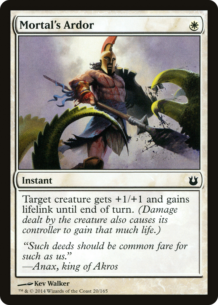 Mortal's Ardor (BNG-020) - Born of the Gods