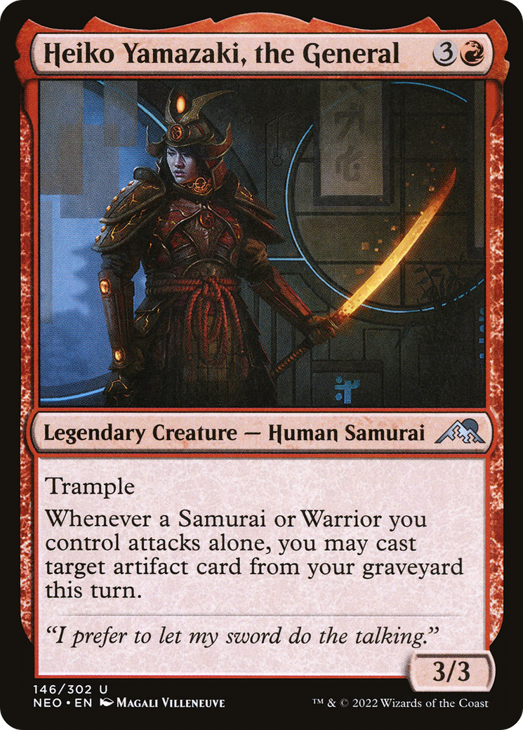 Heiko Yamazaki, the General (NEO-146) - Kamigawa: Neon Dynasty