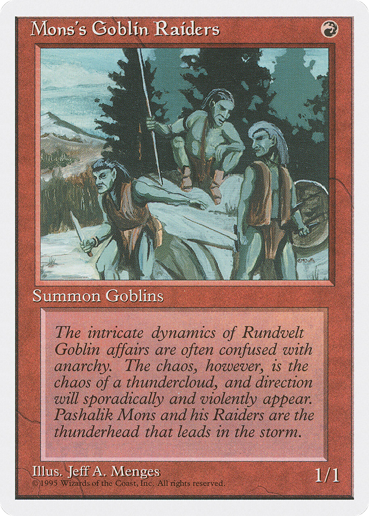 Mons's Goblin Raiders (4ED-) - Fourth Edition