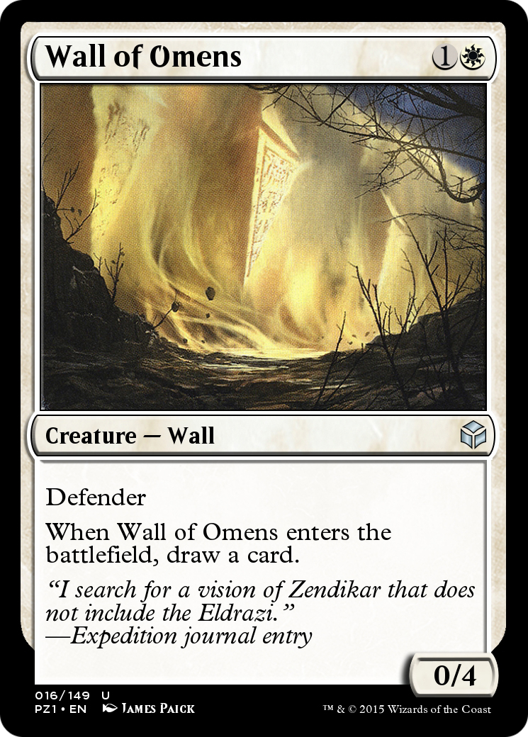 Wall of Omens (PZ1-016) - Legendary Cube Prize Pack