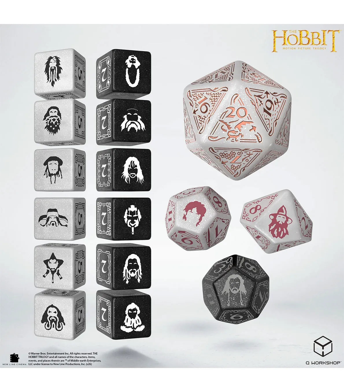 Hobbit Set 7 Dados - Radiant