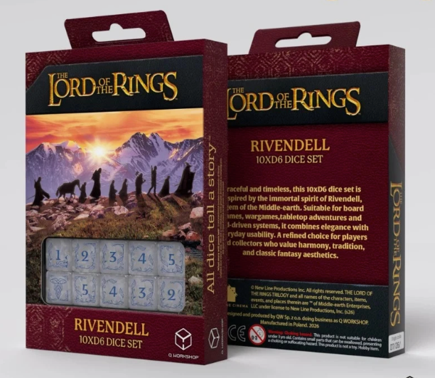 Dados d6 Diseño - LOTR Rivendell