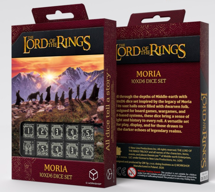 Dados d6 Diseño - LOTR Moria