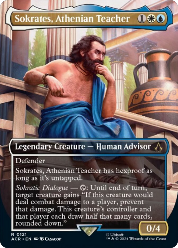 Sokrates, Athenian Teacher (Borderless) (ACR-121) - Assassin's Creed Foil