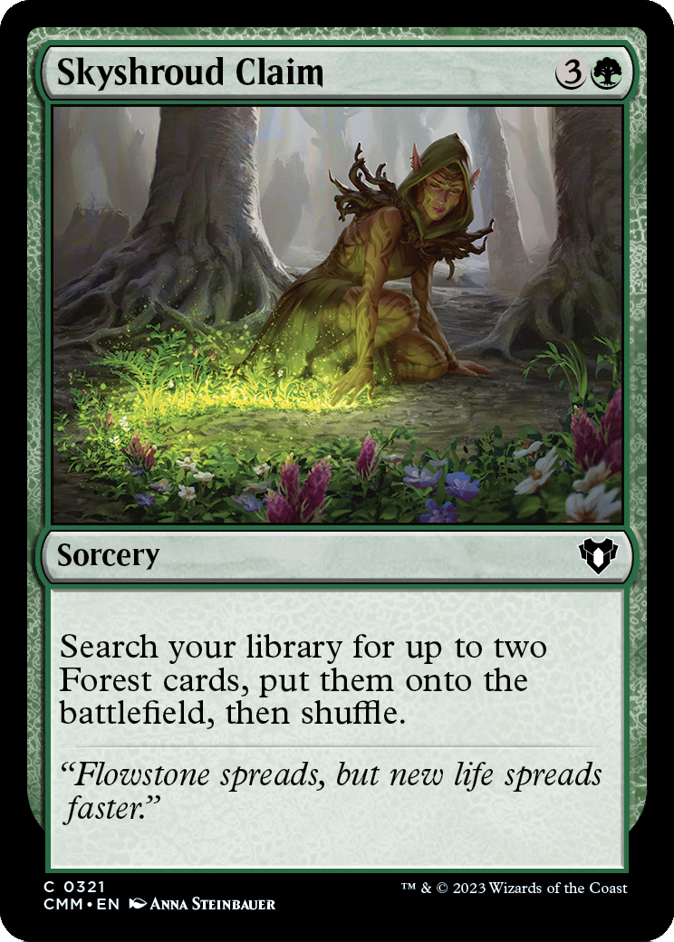 Skyshroud Claim (CMM-321) - Commander Masters Foil