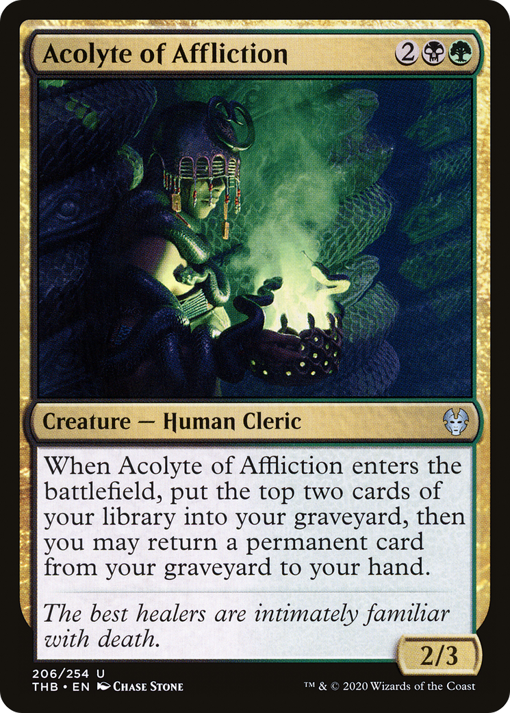 Acolyte of Affliction (THB-206) - Theros Beyond Death Foil