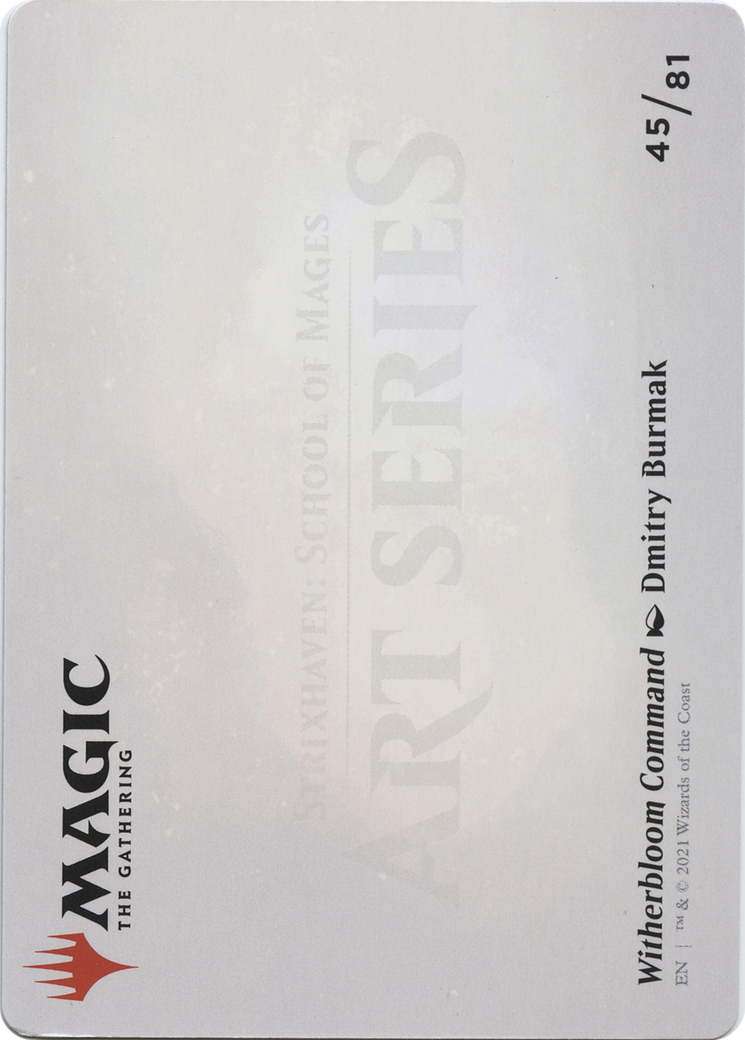 Witherbloom Command // Witherbloom Command (ASTX-045) - Strixhaven Art Series (Borderless)
