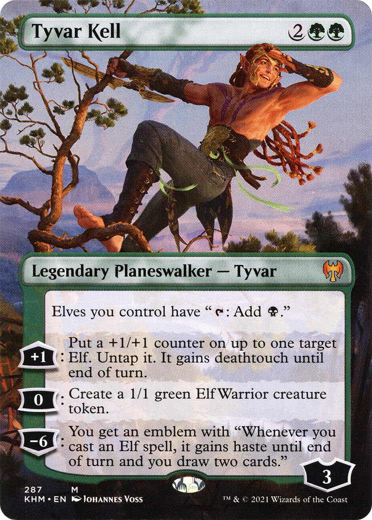 Tyvar Kell (Borderless) (KHM-287) - Kaldheim Foil