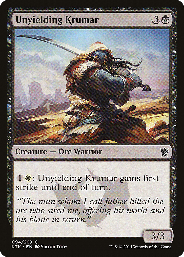 Unyielding Krumar (KTK-094) - Khans of Tarkir