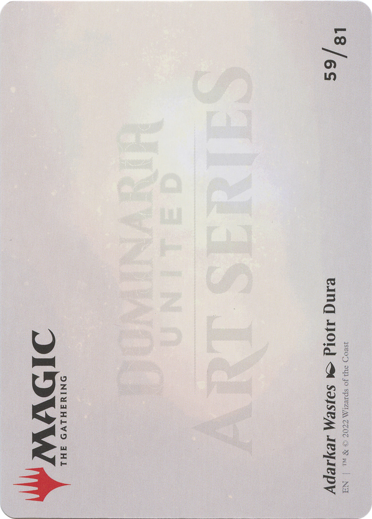 Adarkar Wastes // Adarkar Wastes (ADMU-059) - Dominaria United Art Series (Borderless) Foil