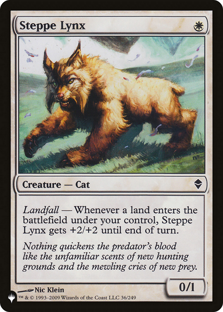 Steppe Lynx (LIST-ZEN-36) - The List