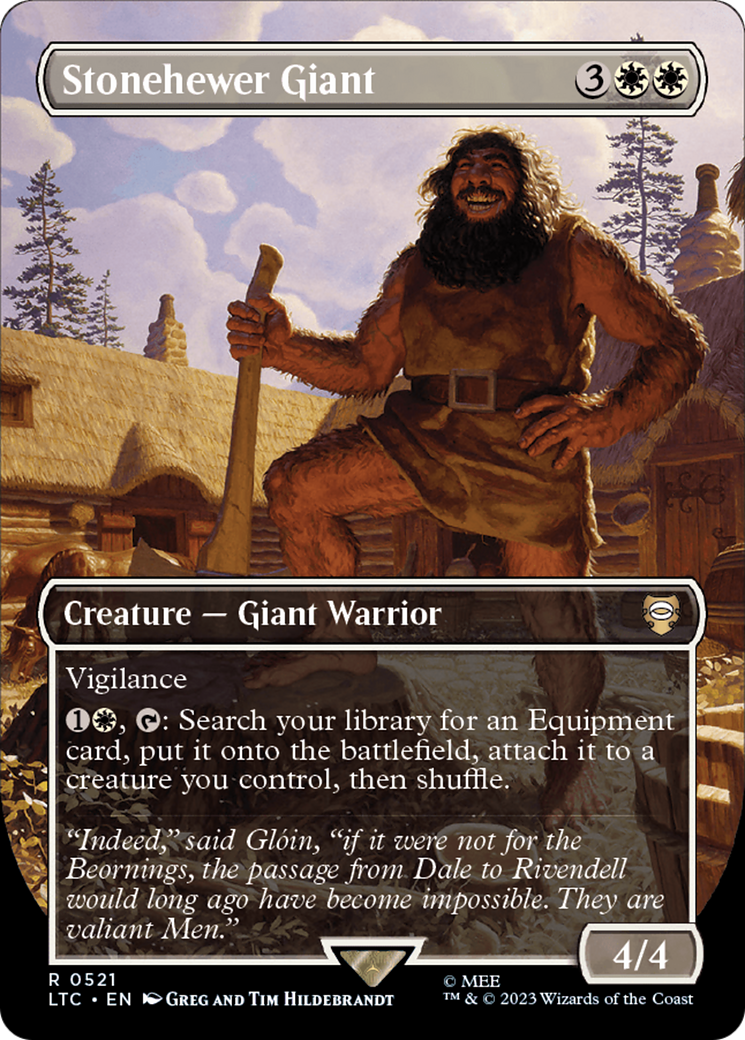 Stonehewer Giant (Borderless) (LTC-521) - Tales of Middle-earth Commander Foil