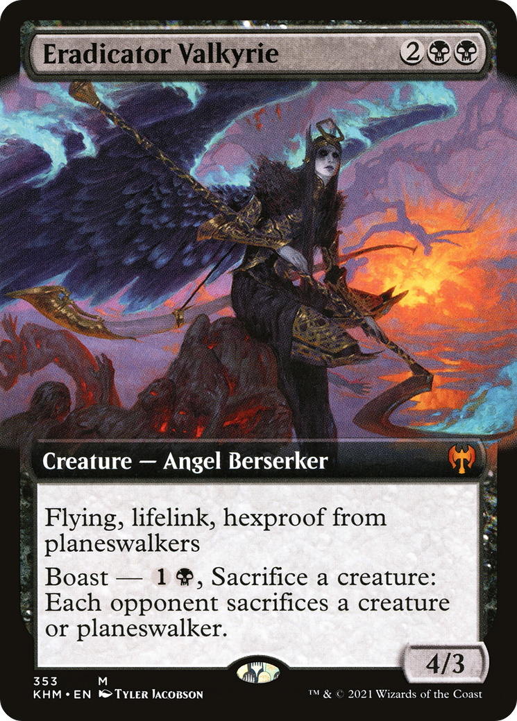 Eradicator Valkyrie (Extended Art) (KHM-353) - Kaldheim: (Extended Art)