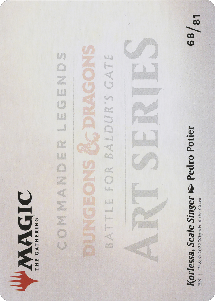 Korlessa, Scale Singer // Korlessa, Scale Singer (ACLB-068) - Battle for Baldur's Gate Art Series (Borderless)