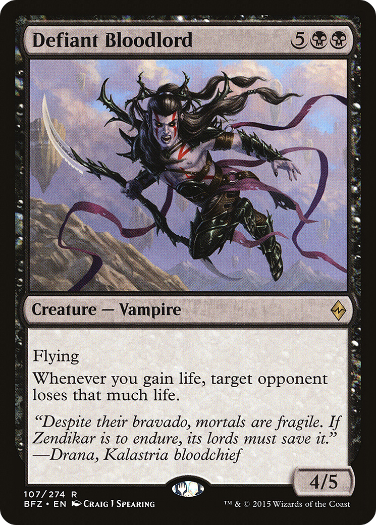 Defiant Bloodlord (BFZ-107) - Battle for Zendikar Foil