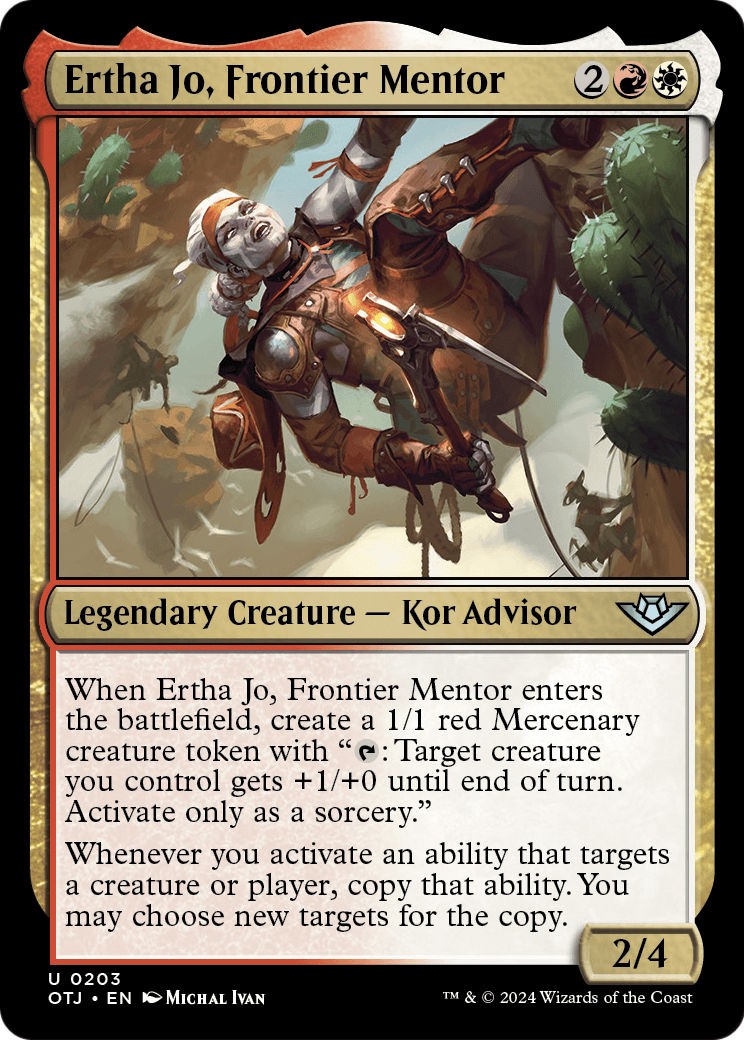 Ertha Jo, Frontier Mentor (OTJ-203) - Outlaws of Thunder Junction Foil