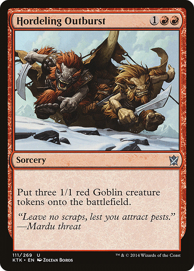 Hordeling Outburst (KTK-111) - Khans of Tarkir Foil