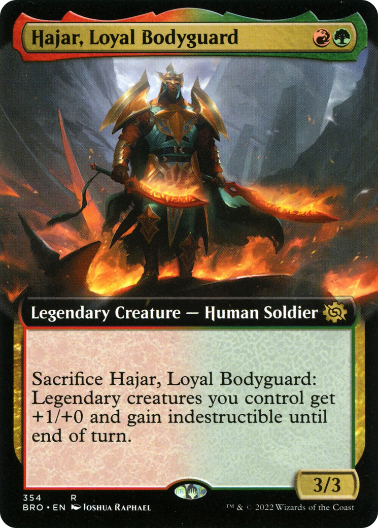 Hajar, Loyal Bodyguard (Extended Art) (BRO-354) - The Brothers' War: (Extended Art)