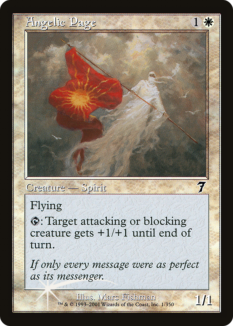 Angelic Page (7ED-01★) - 7th Edition Foil
