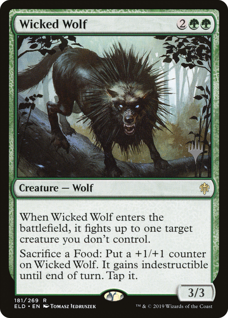 Wicked Wolf (PPELD-181) - Throne of Eldraine Promos Foil