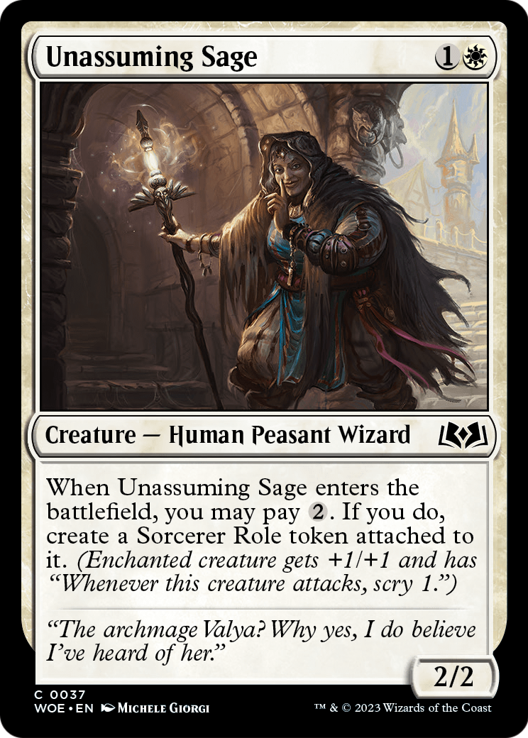 Unassuming Sage (WOE-037) - Wilds of Eldraine Foil