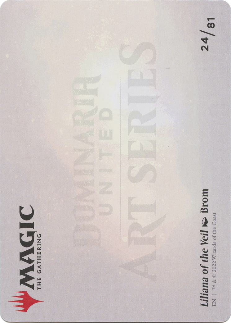 Liliana of the Veil // Liliana of the Veil (ADMU-024) - Dominaria United Art Series (Borderless) Foil