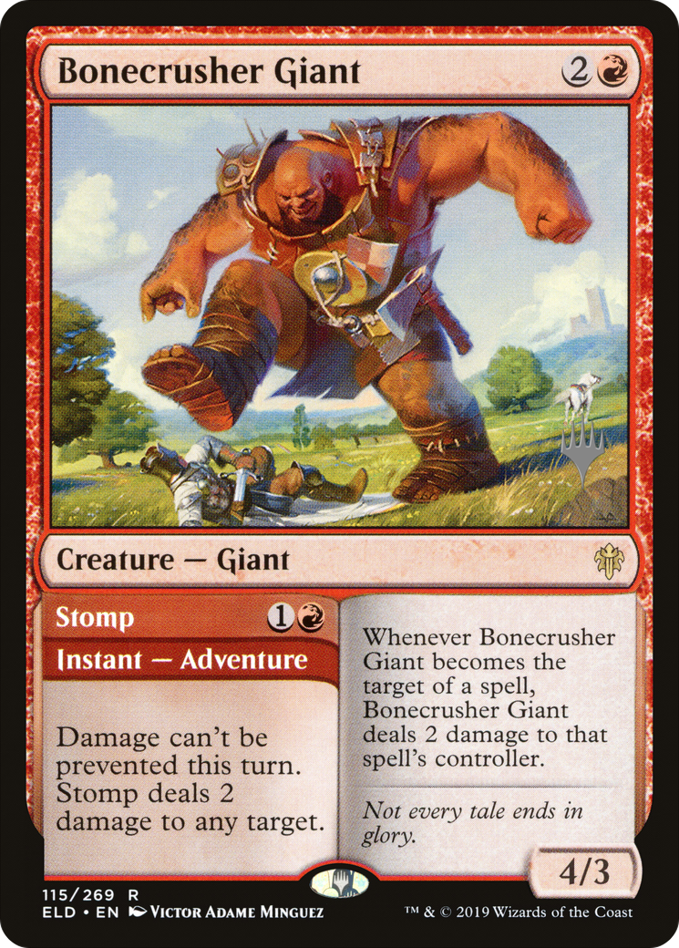 Bonecrusher Giant (PPELD-115) - Throne of Eldraine Promos