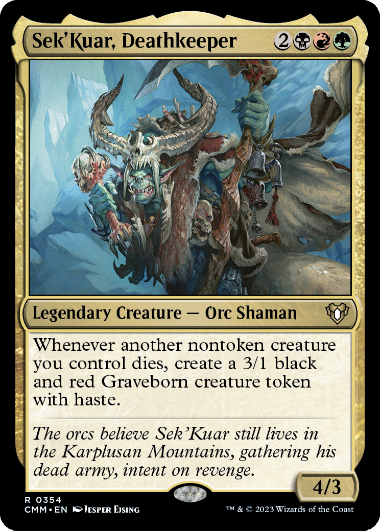 Sek'Kuar, Deathkeeper (CMM-354) - Commander Masters