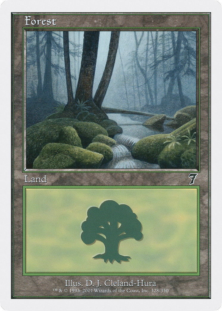 Forest (7ED-328) - 7th Edition Foil