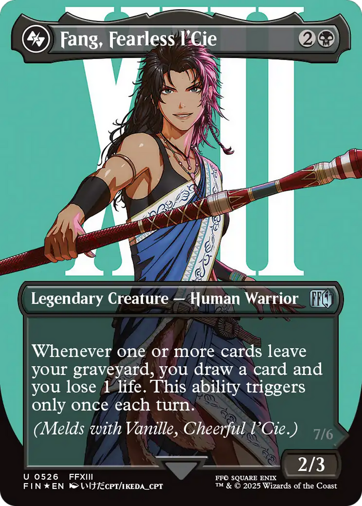 Fang, Fearless l'Cie (Borderless) (Surge Foil) (FIN-526) - FINAL FANTASY Foil