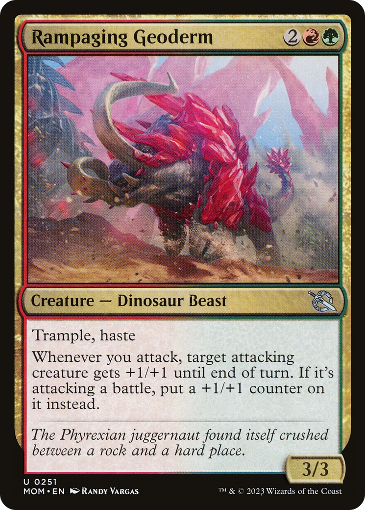 Rampaging Geoderm (MOM-251) - March of the Machine Foil