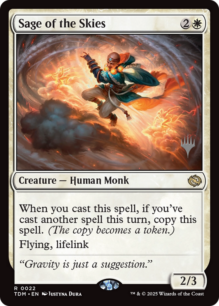 Sage of the Skies (PPTDM-022) - Promo Pack: Tarkir: Dragonstorm Foil