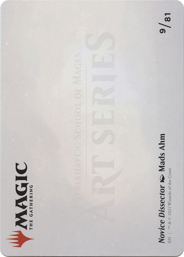 Novice Dissector // Novice Dissector (ASTX-009) - Strixhaven Art Series (Borderless) Foil
