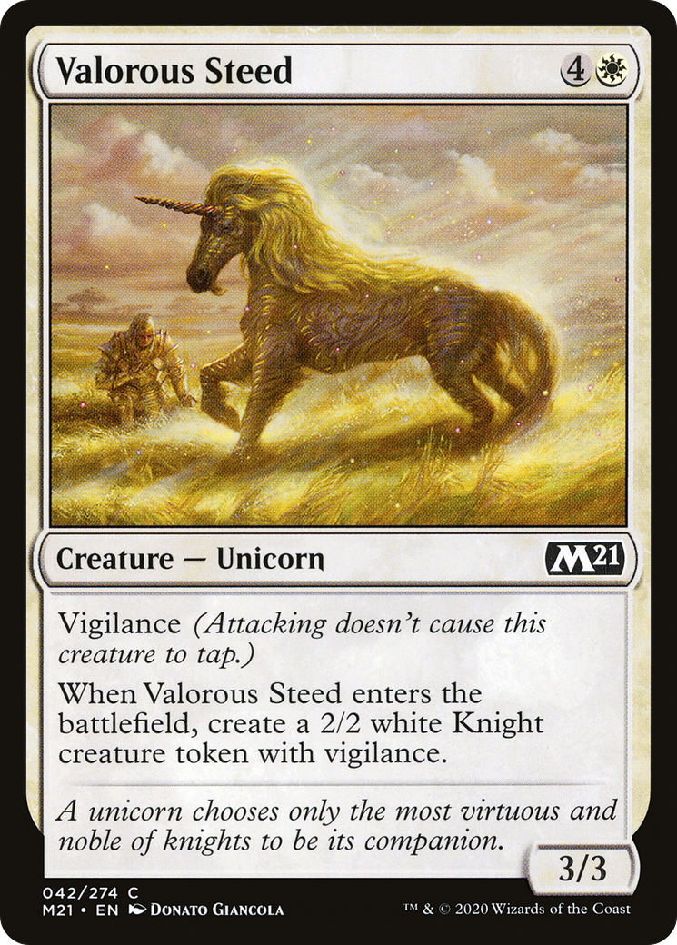 Valorous Steed (M21-042) - Core Set 2021