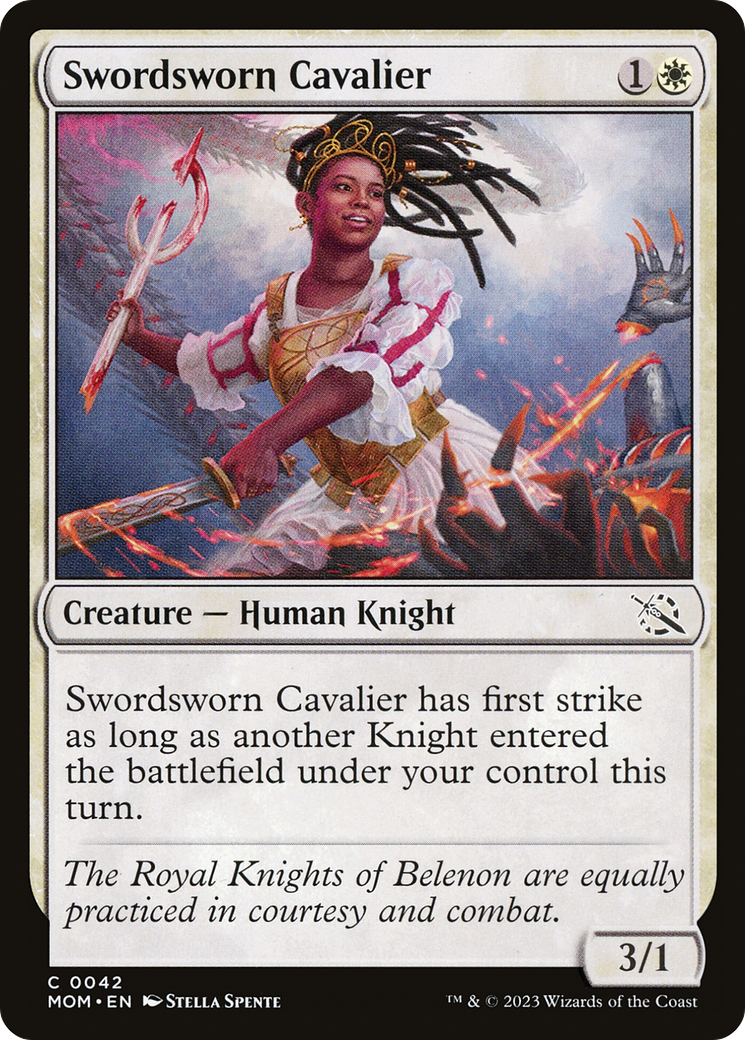 Swordsworn Cavalier (MOM-042) - March of the Machine Foil
