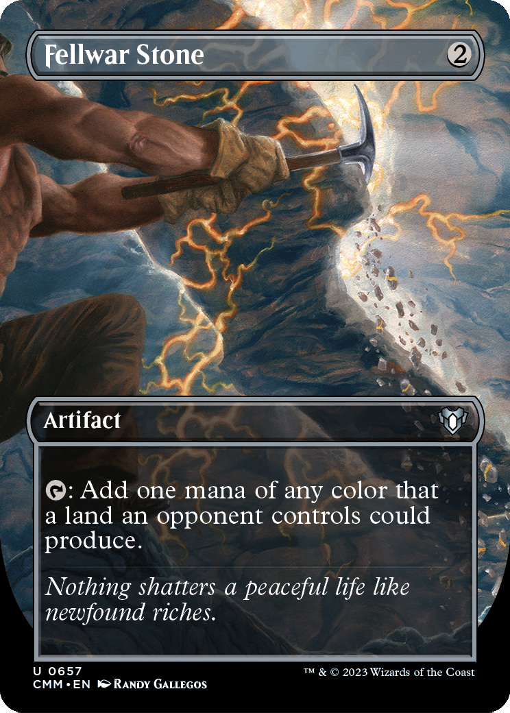 Fellwar Stone (Borderless) (CMM-657) - Commander Masters