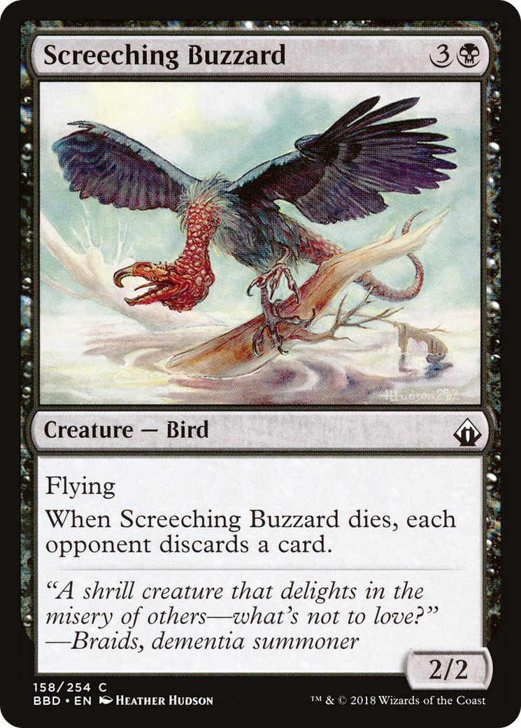 Screeching Buzzard (BBD-158) - Battlebond Foil