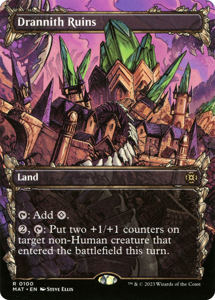 Drannith Ruins (Showcase) (MAT-100) - March of the Machine: The Aftermath: (Showcase) (Borderless)