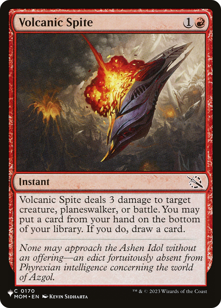 Volcanic Spite (LIST-MOM-170) - The List