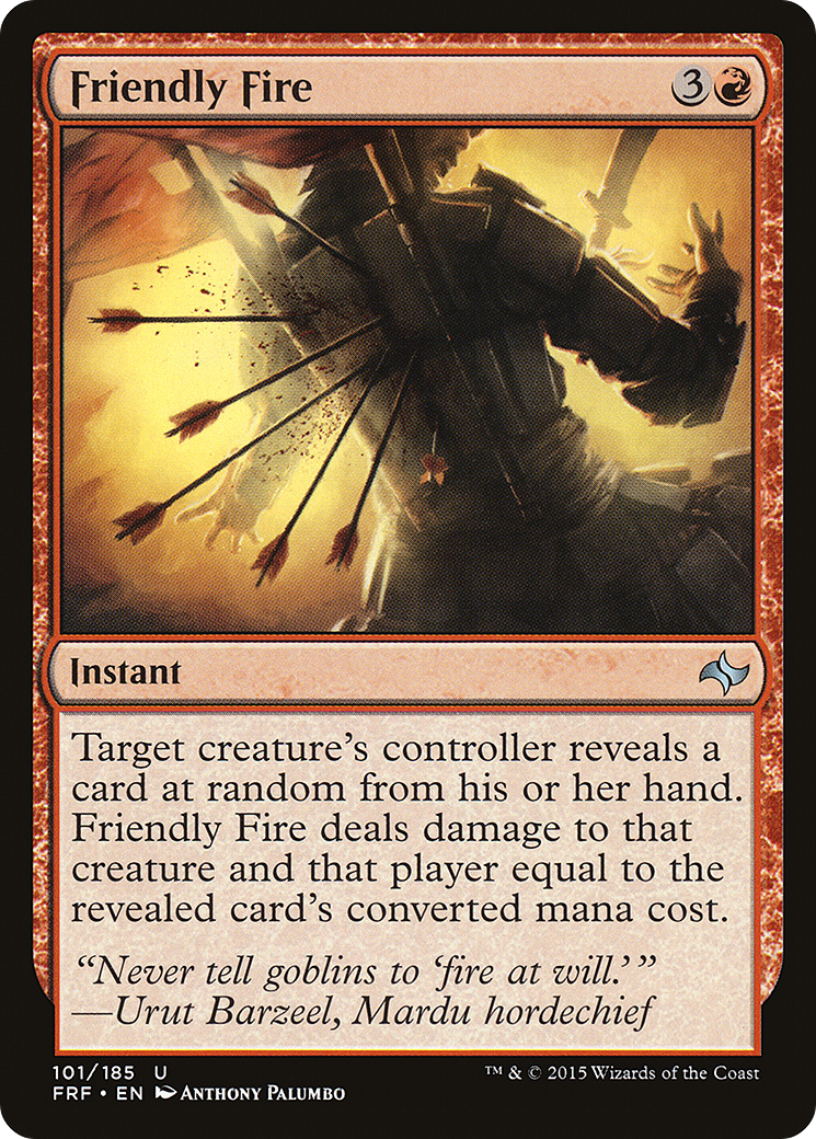 Friendly Fire (FRF-101) - Fate Reforged Foil