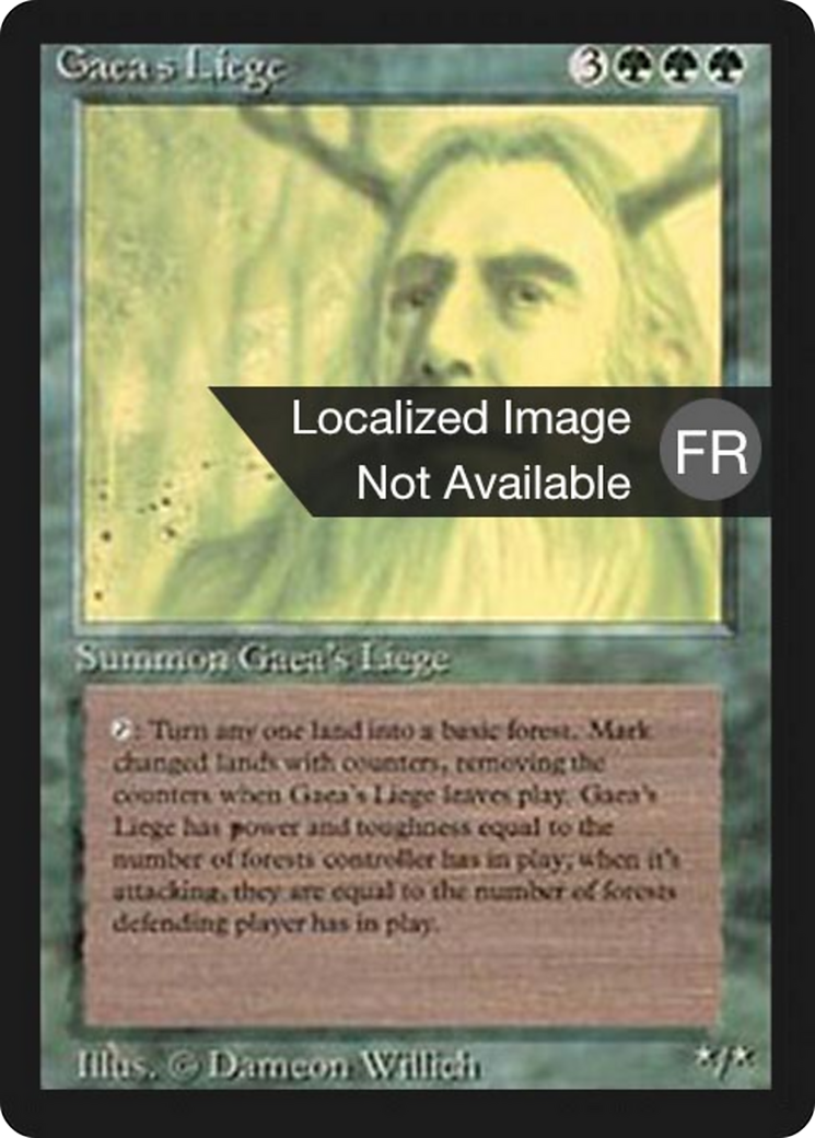 Gaea's Liege (FBB-) - Foreign Black Border
