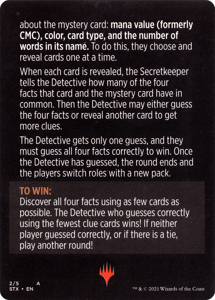 Booster Sleuth // Booster Sleuth (cont'd) (MSTX-002) - Strixhaven: School of Mages Minigames Foil