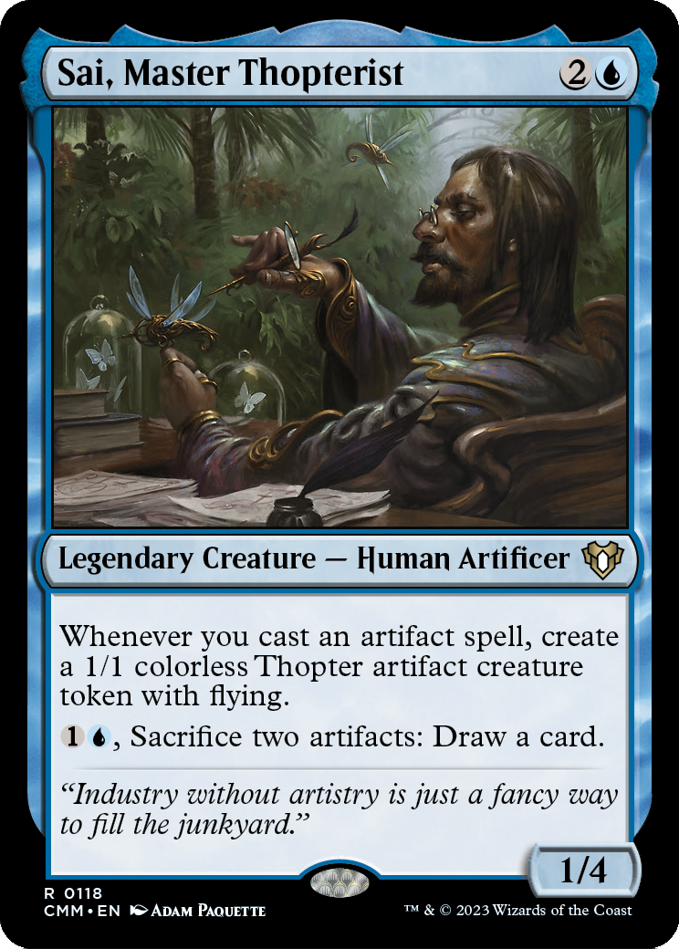 Sai, Master Thopterist (CMM-118) - Commander Masters Foil