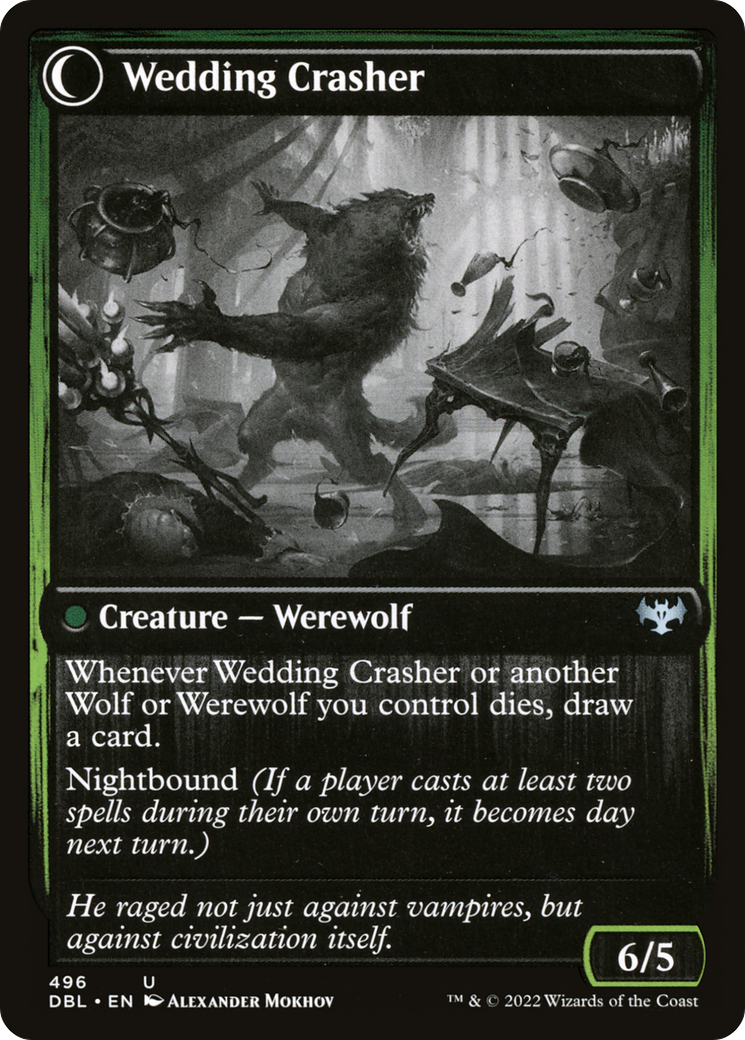 Wolfkin Outcast (DBL-496) - Innistrad: Double Feature: (Double Faced Transform) Foil