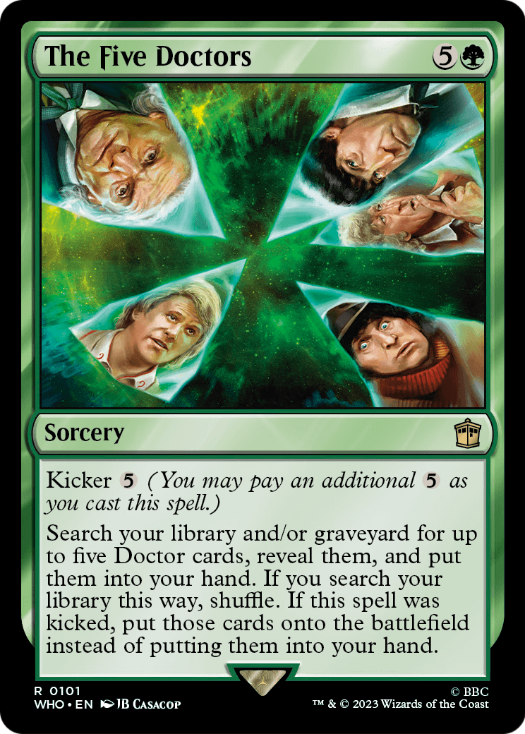 The Five Doctors (WHO-101) - Doctor Who Foil