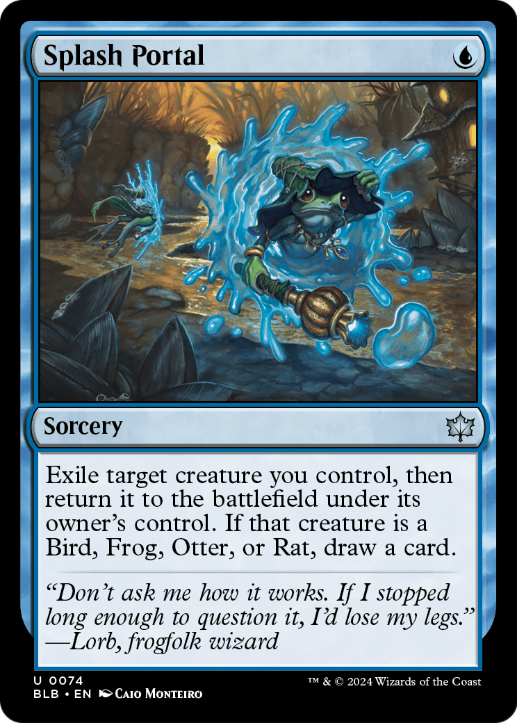 Splash Portal (BLB-074) - Bloomburrow Foil