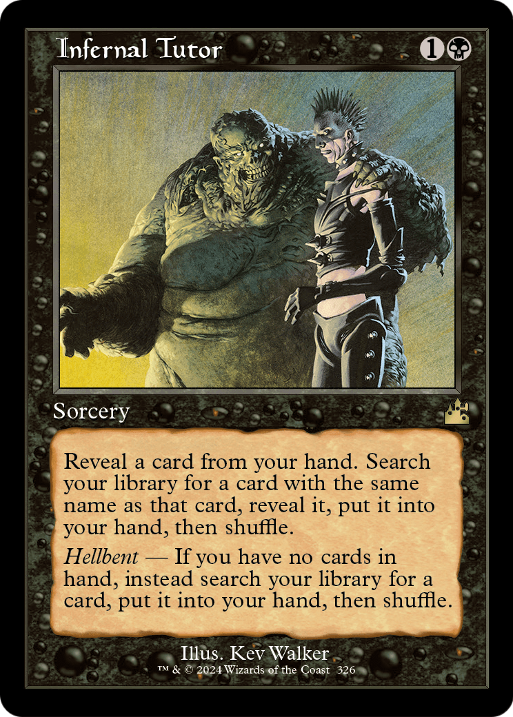 Infernal Tutor (Retro Frame) (RVR-326) - Ravnica Remastered