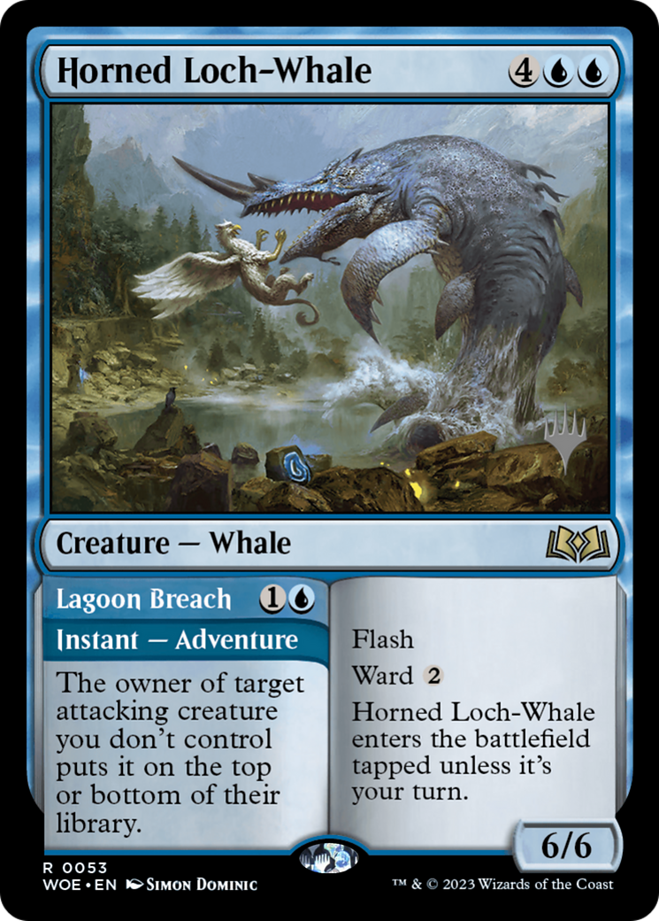 Horned Loch-Whale (PPWOE-053) - Wilds of Eldraine Promos