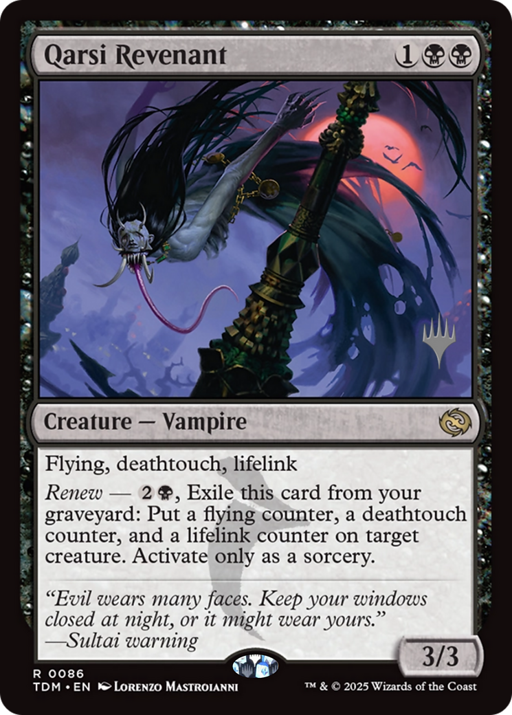 Qarsi Revenant (PPTDM-086) - Promo Pack: Tarkir: Dragonstorm